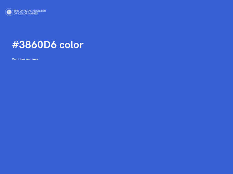 #3860D6 color image