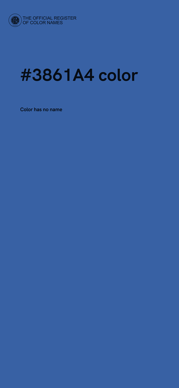 #3861A4 color image