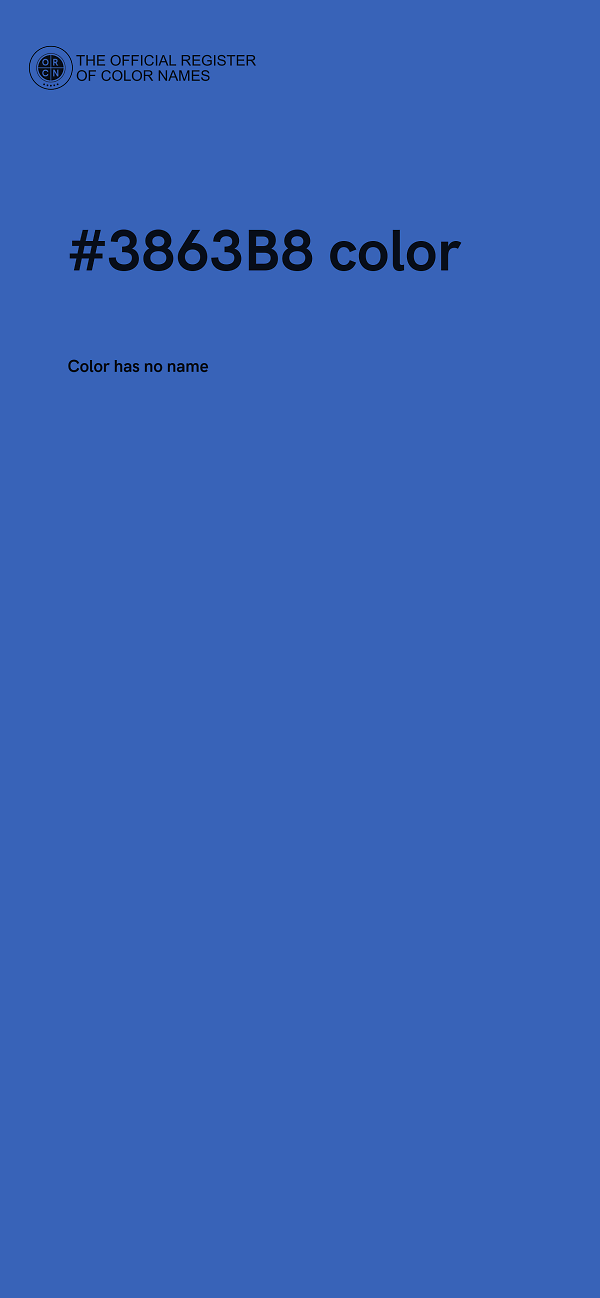 #3863B8 color image