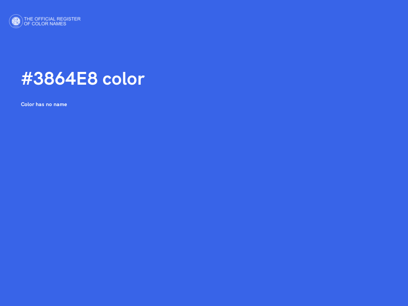 #3864E8 color image