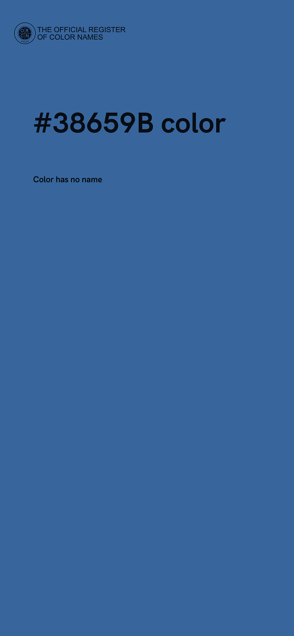 #38659B color image