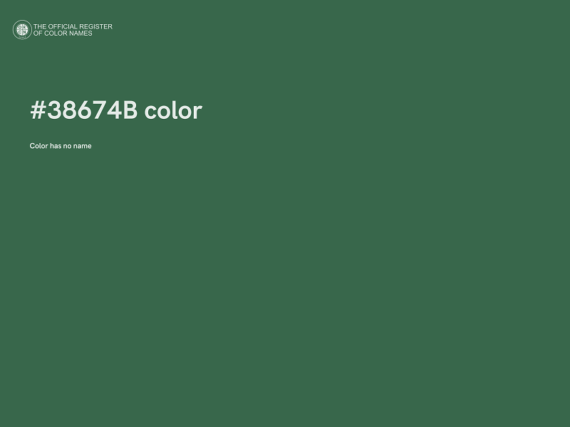 #38674B color image
