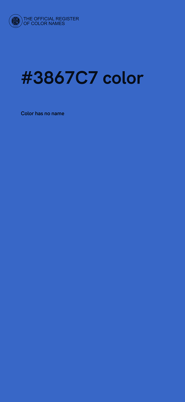 #3867C7 color image
