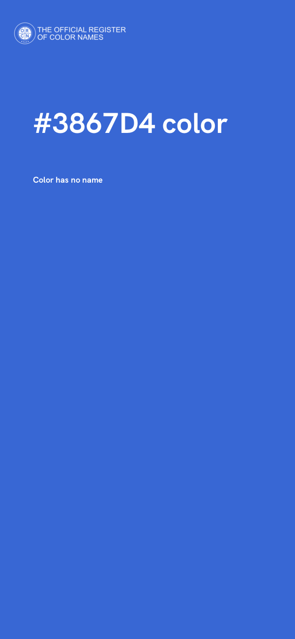 #3867D4 color image