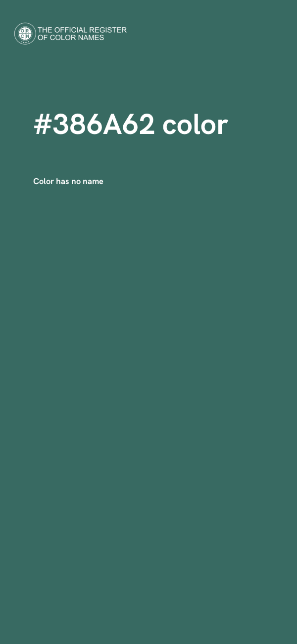 #386A62 color image