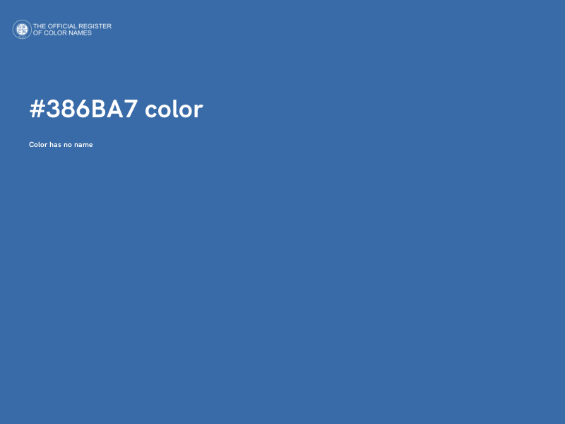 #386BA7 color image