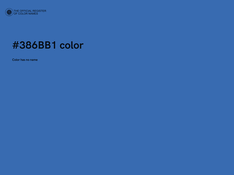 #386BB1 color image