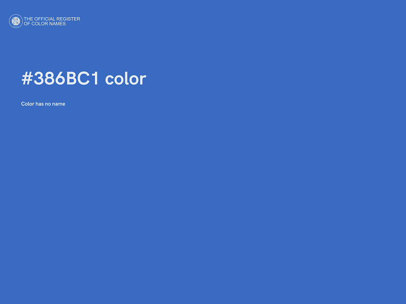#386BC1 color image
