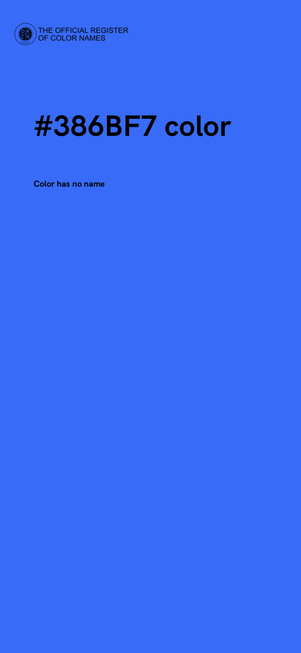 #386BF7 color image