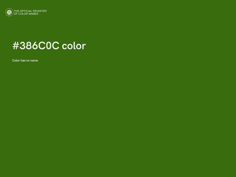 #386C0C color image