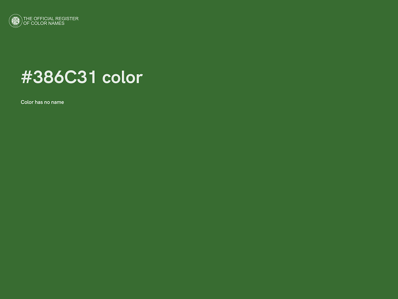 #386C31 color image