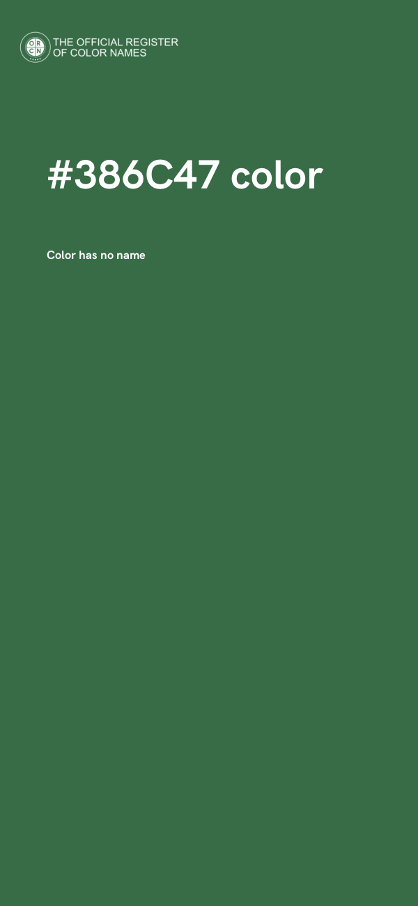 #386C47 color image
