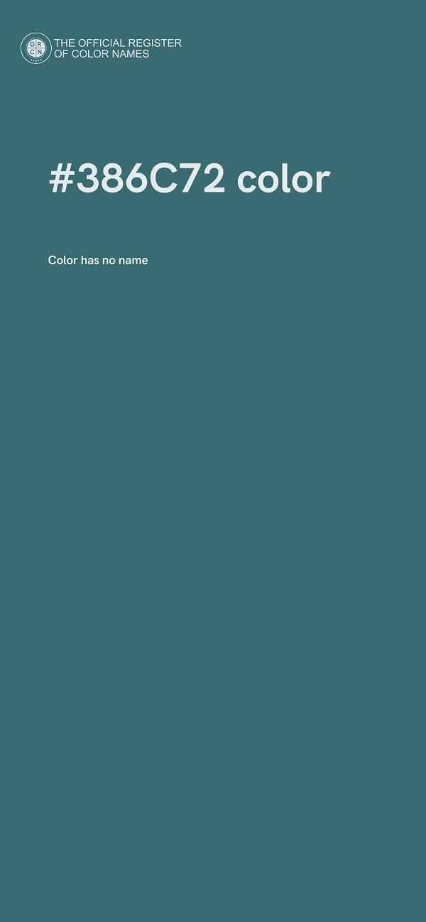 #386C72 color image