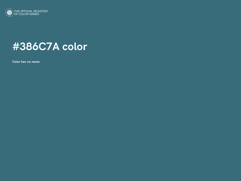 #386C7A color image