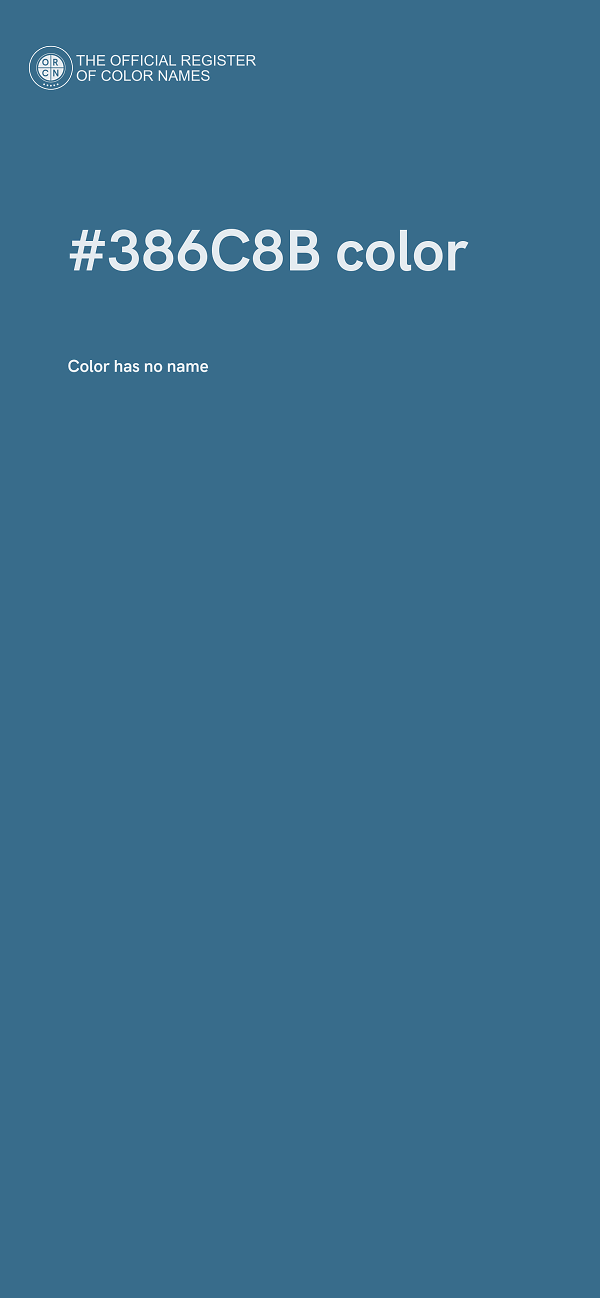 #386C8B color image