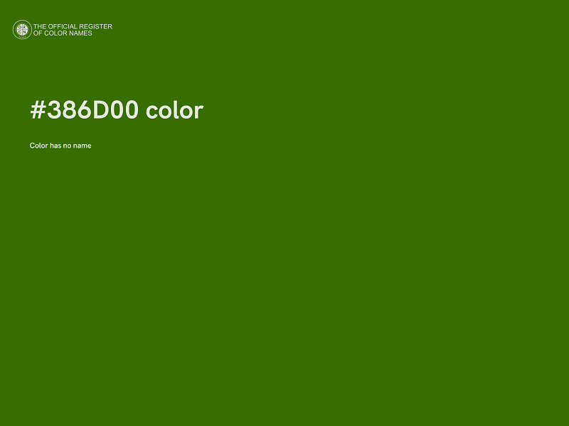 #386D00 color image