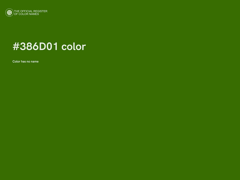 #386D01 color image