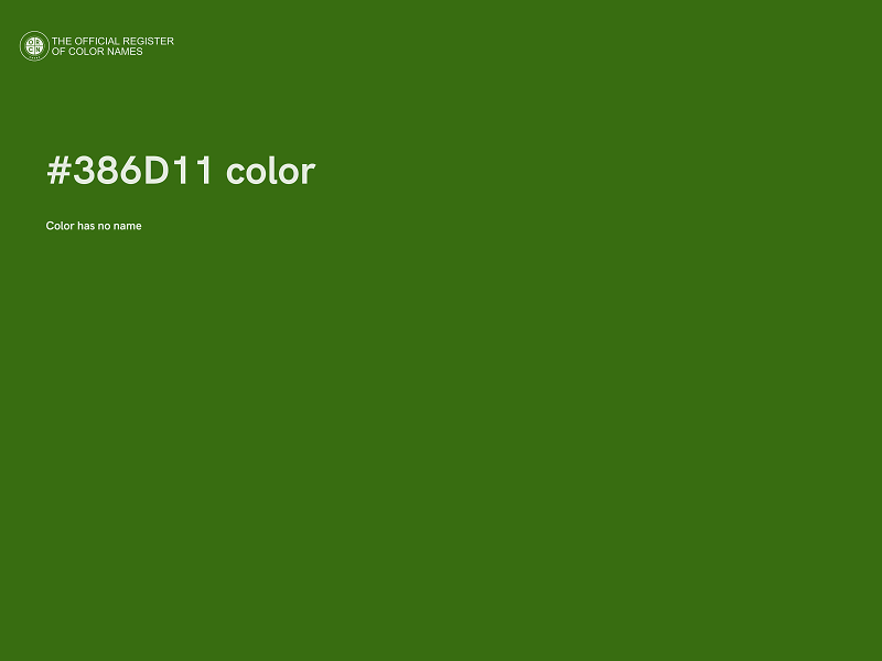 #386D11 color image