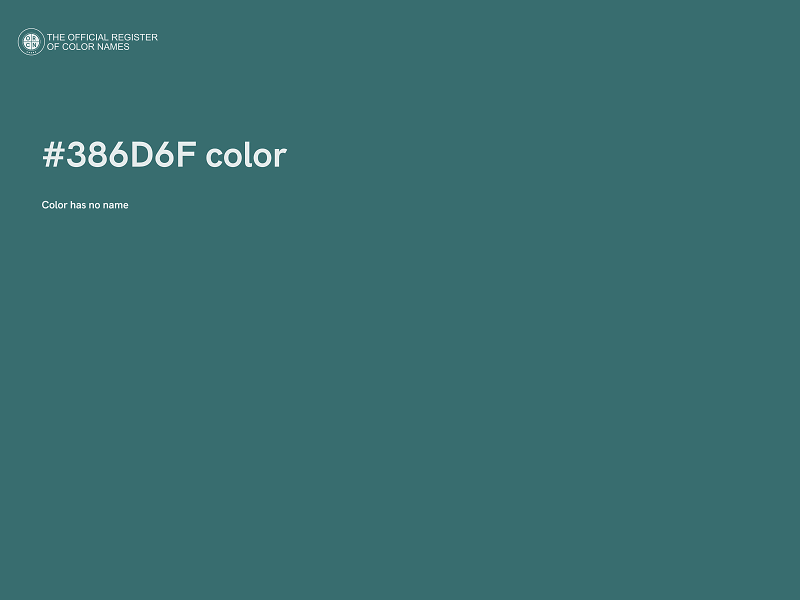 #386D6F color image