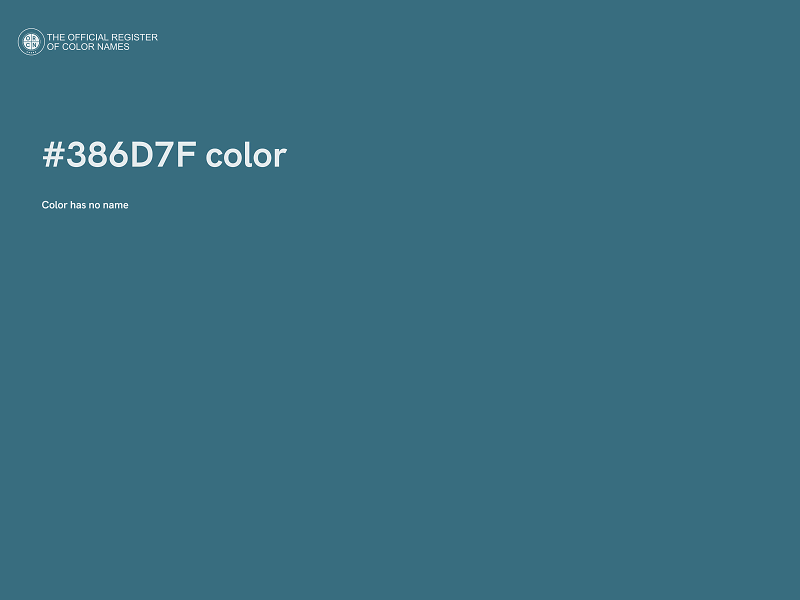 #386D7F color image