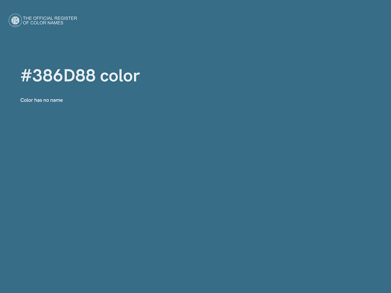 #386D88 color image