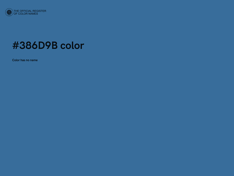 #386D9B color image