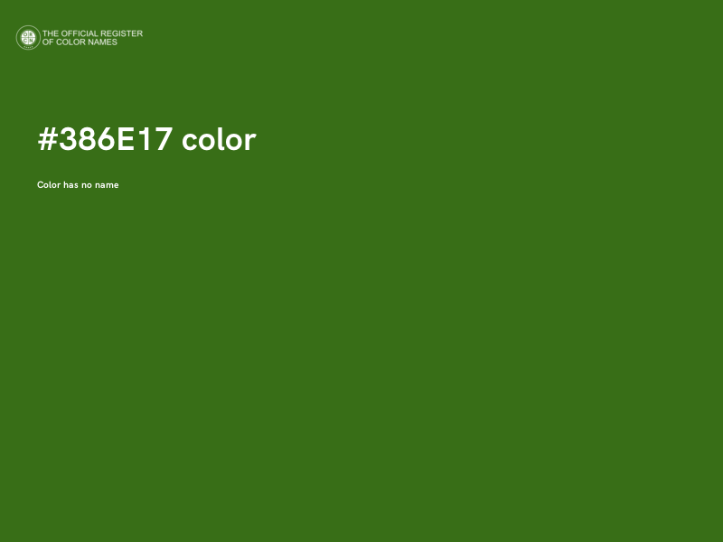 #386E17 color image