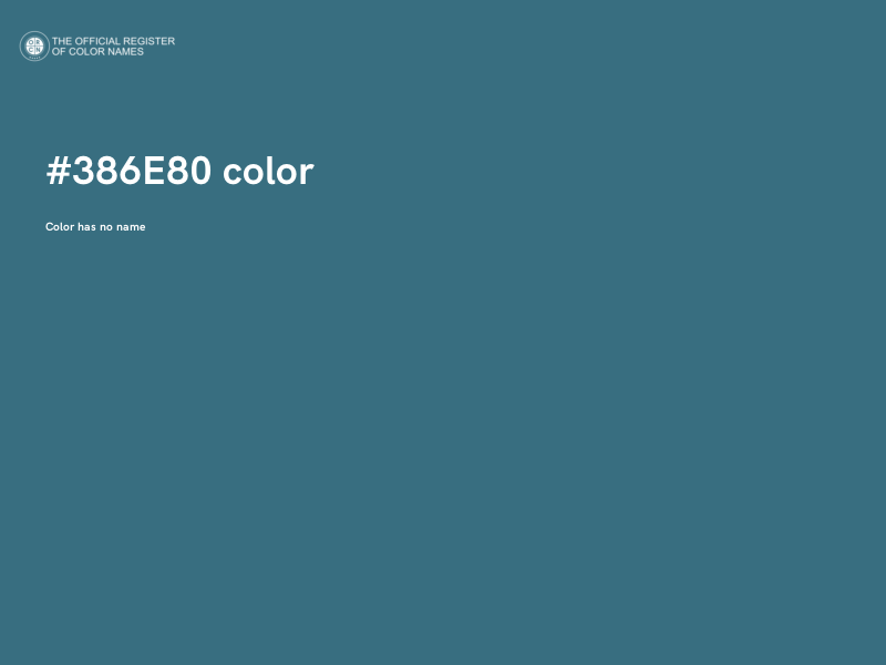 #386E80 color image