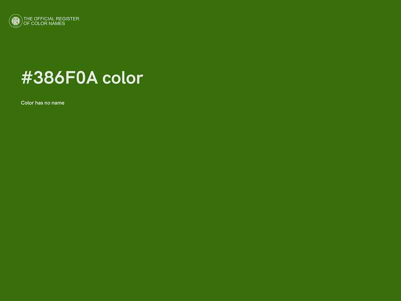 #386F0A color image