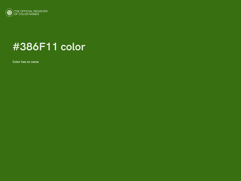#386F11 color image