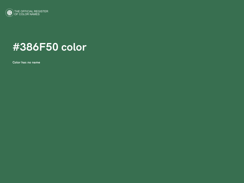 #386F50 color image