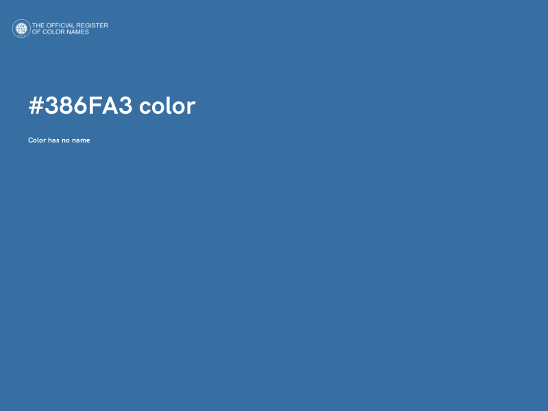 #386FA3 color image