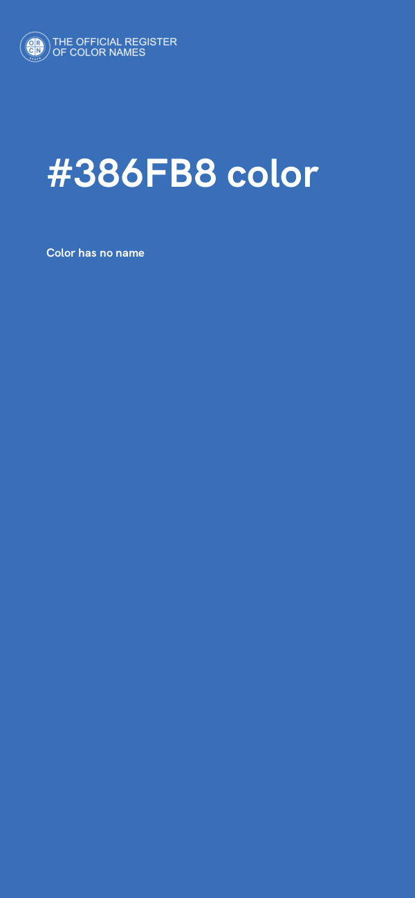 #386FB8 color image