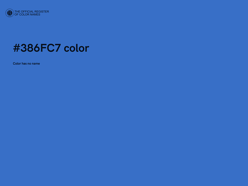 #386FC7 color image