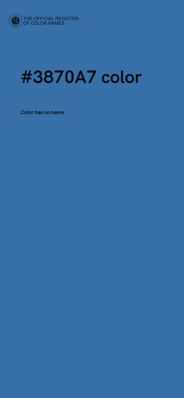 #3870A7 color image