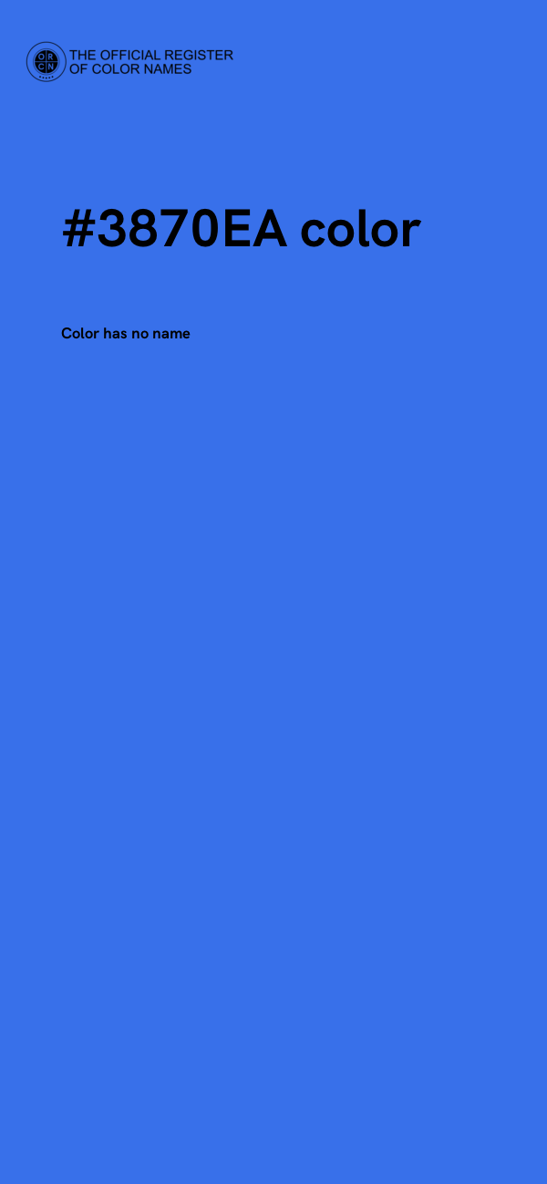 #3870EA color image