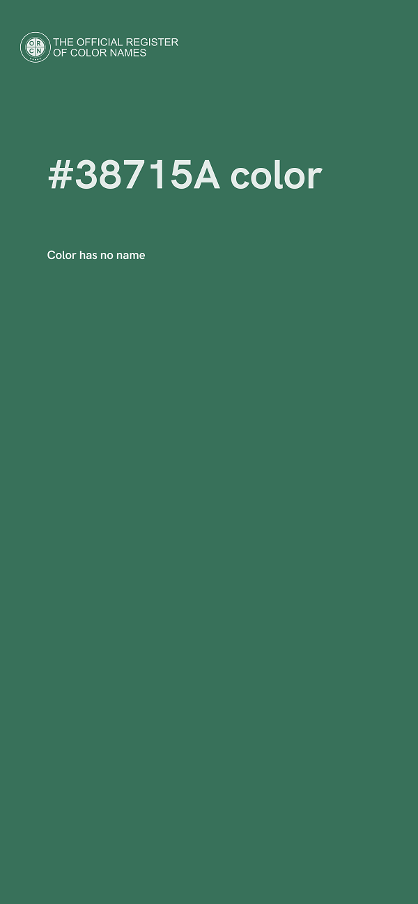 #38715A color image
