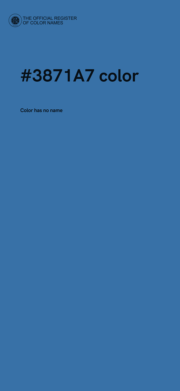 #3871A7 color image