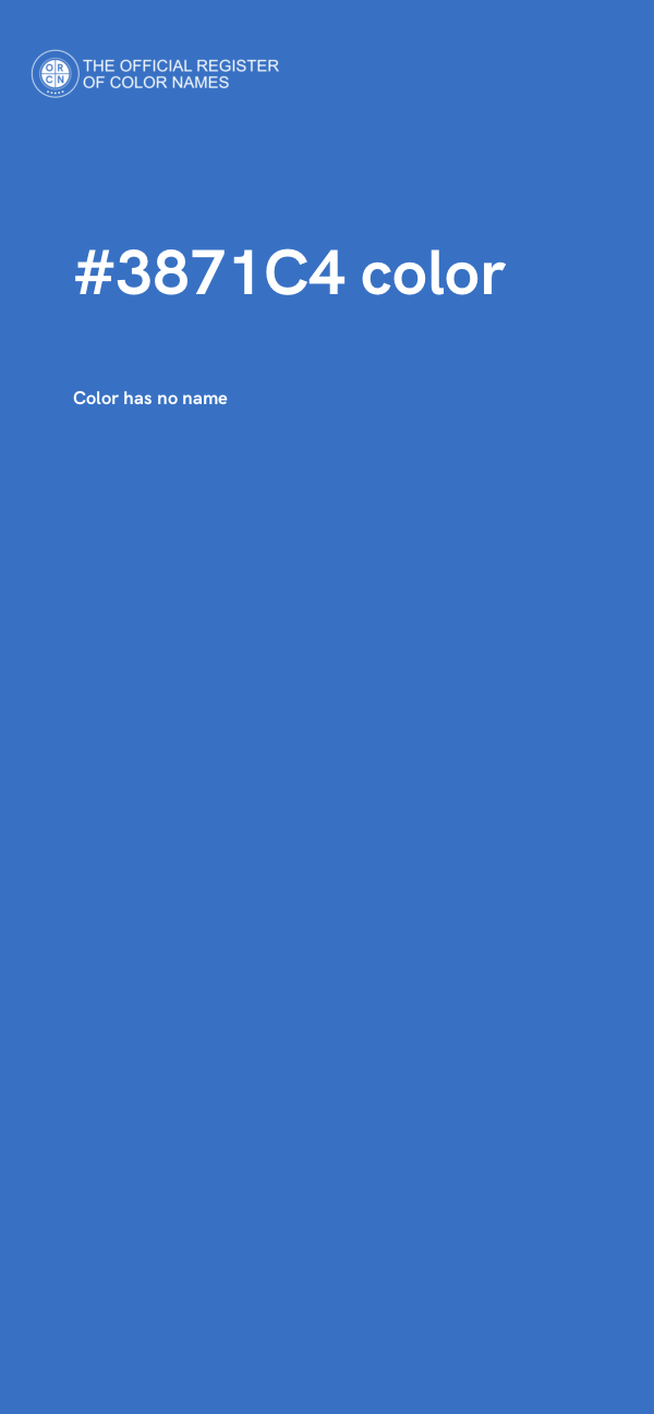 #3871C4 color image