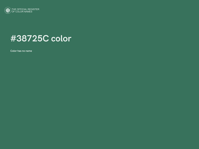 #38725C color image
