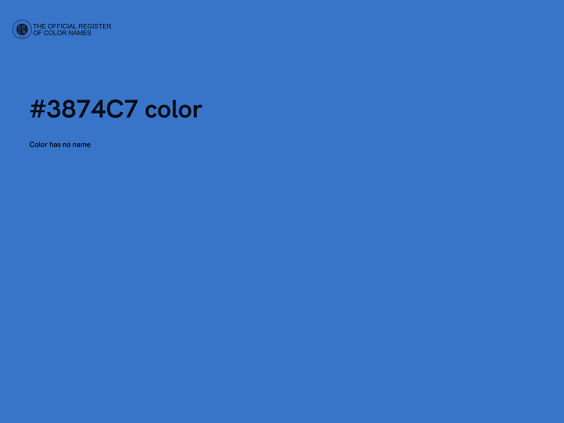 #3874C7 color image