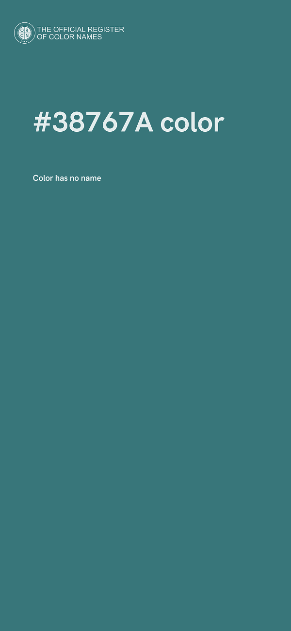#38767A color image