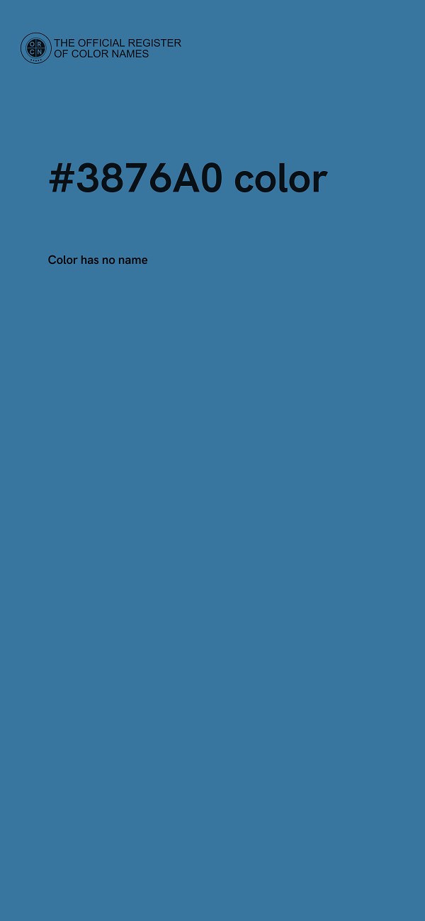 #3876A0 color image