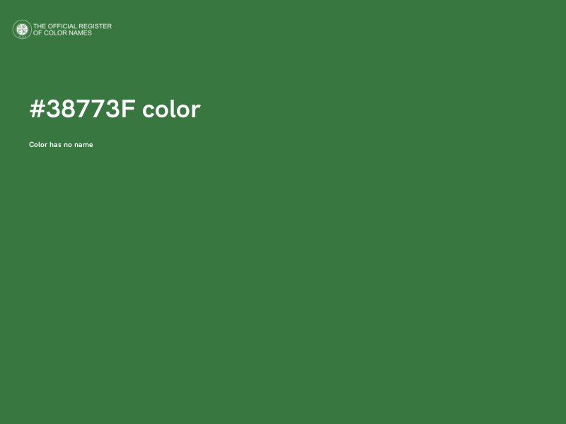 #38773F color image