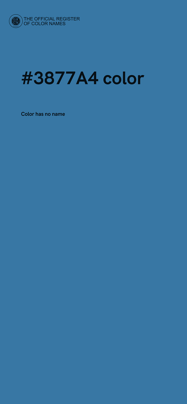 #3877A4 color image