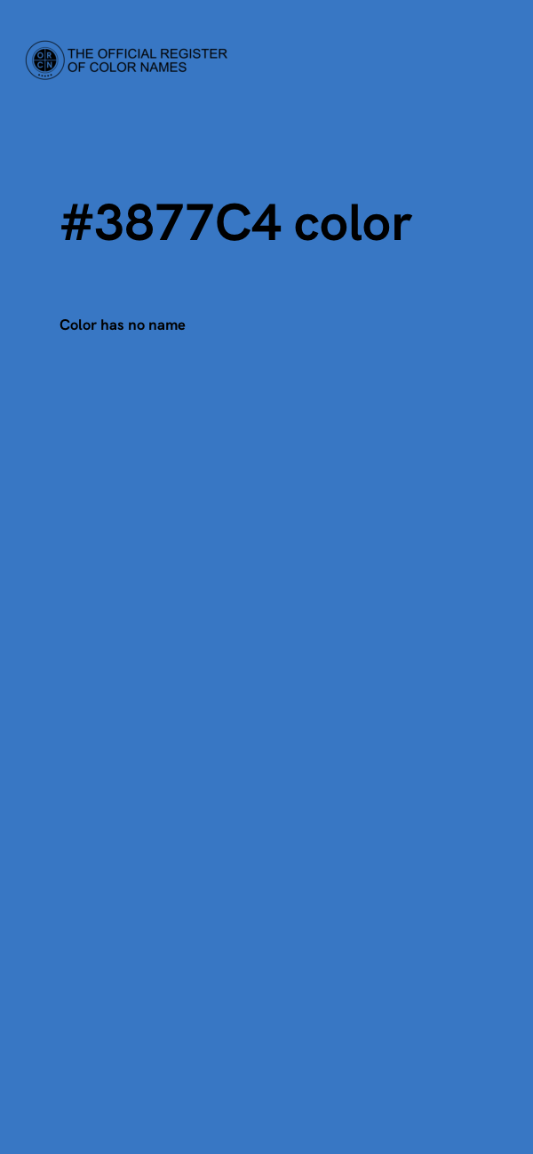 #3877C4 color image