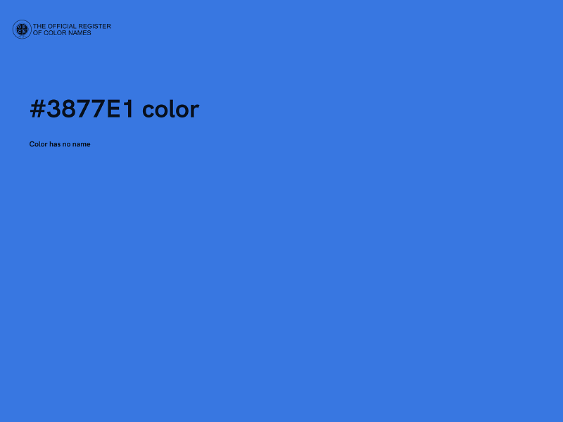 #3877E1 color image