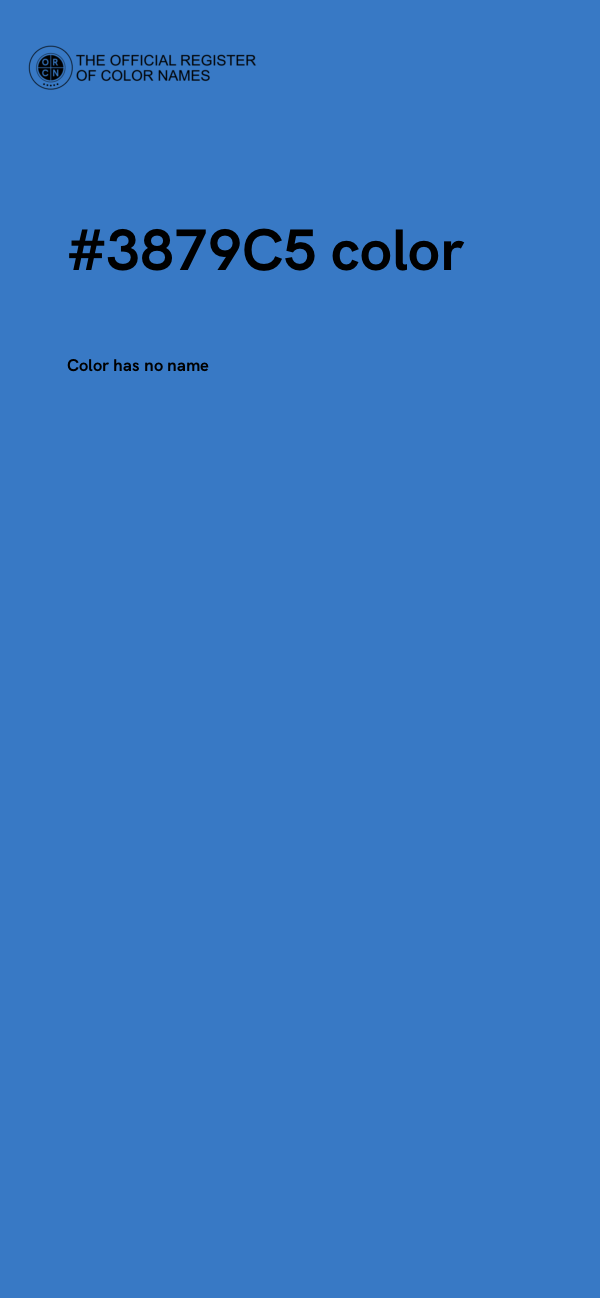 #3879C5 color image