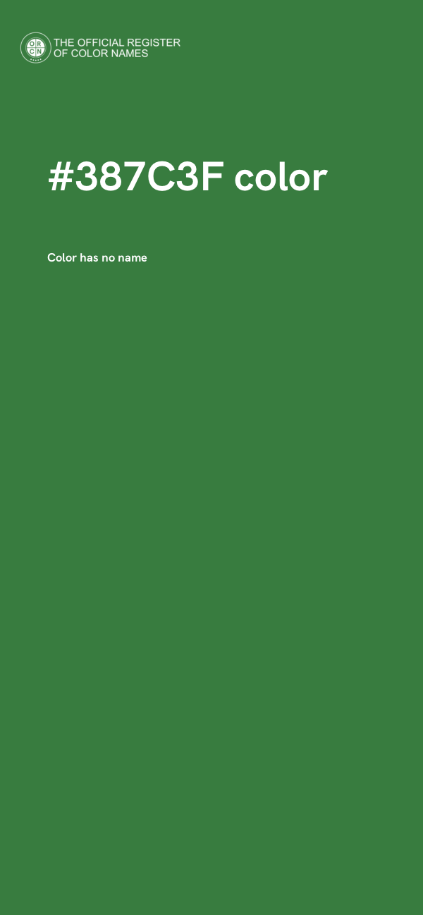#387C3F color image