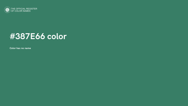 #387E66 color image